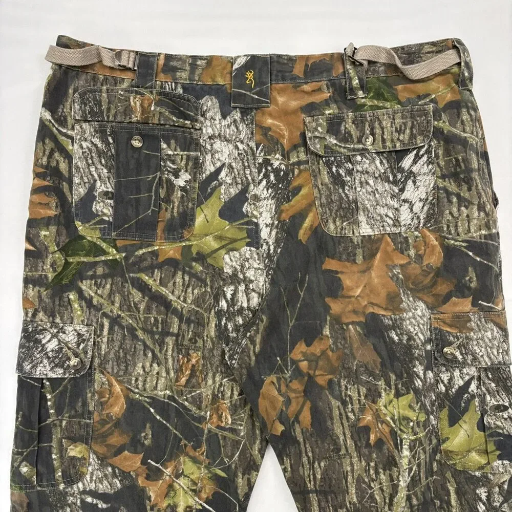 Browning Camouflage Pants Mens 2XL Cargo, Hunting Archery Outdoor Camo Mossy Oak